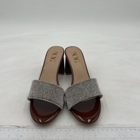 Womens Sparkly Sandals Rhinestone Flip Flop Shoes for Women,Chunky Heel Sandals - Picture 2 of 7